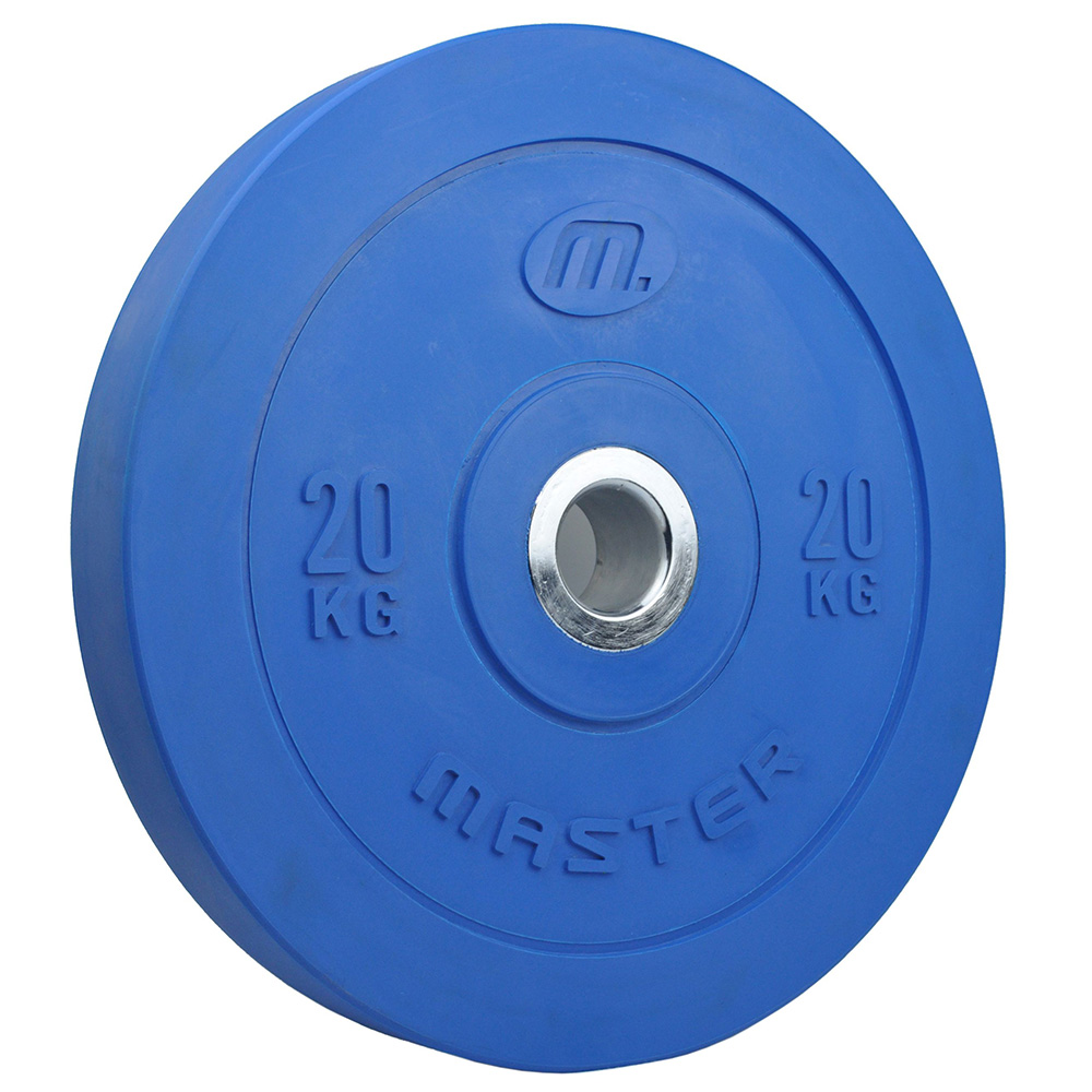 Viktskiva Master Fitness Bumperplate Färgade